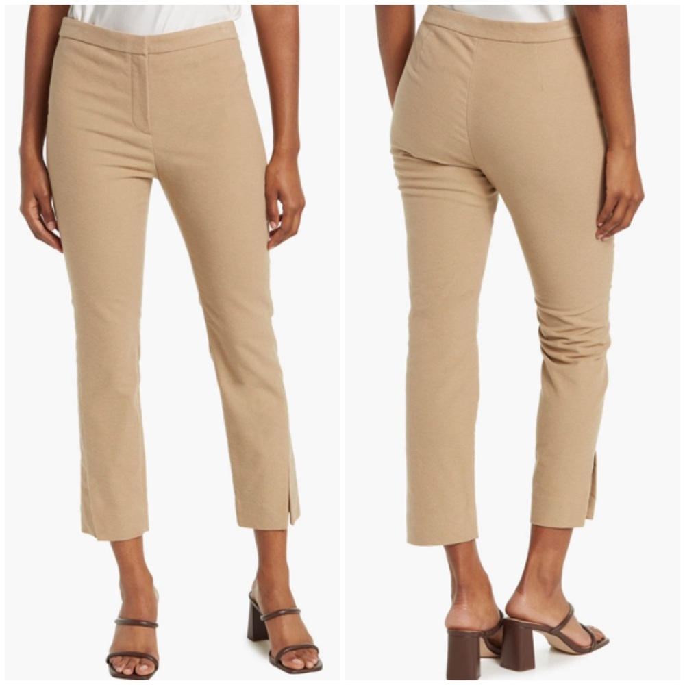 Theory Cotton Straight Cropped Jean Trousers
